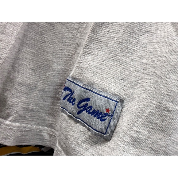 Vintage 1993 Minnesota Vikings The Game Hooded Shirt XL Colorblock NFL 90s Gray - Picture 2 of 8